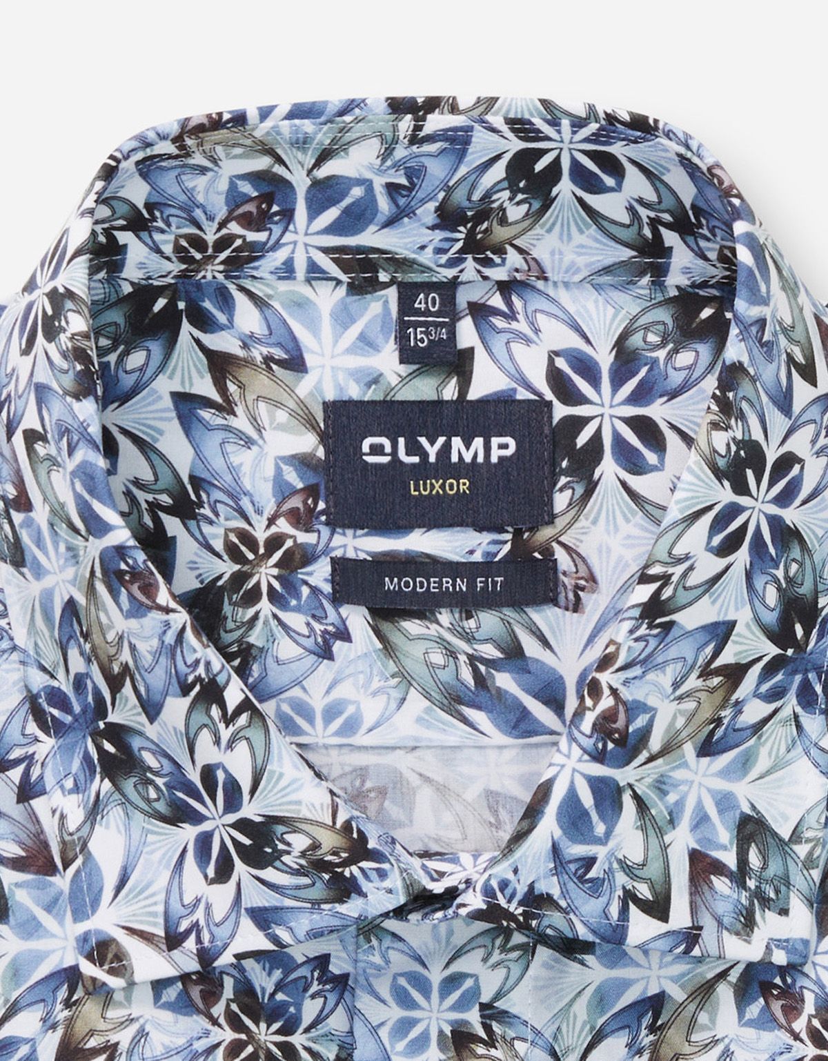 Рубашка мужская с рисунком OLYMP Luxor, modern fit на высокий рост | купить в интернет-магазине Olymp-Men