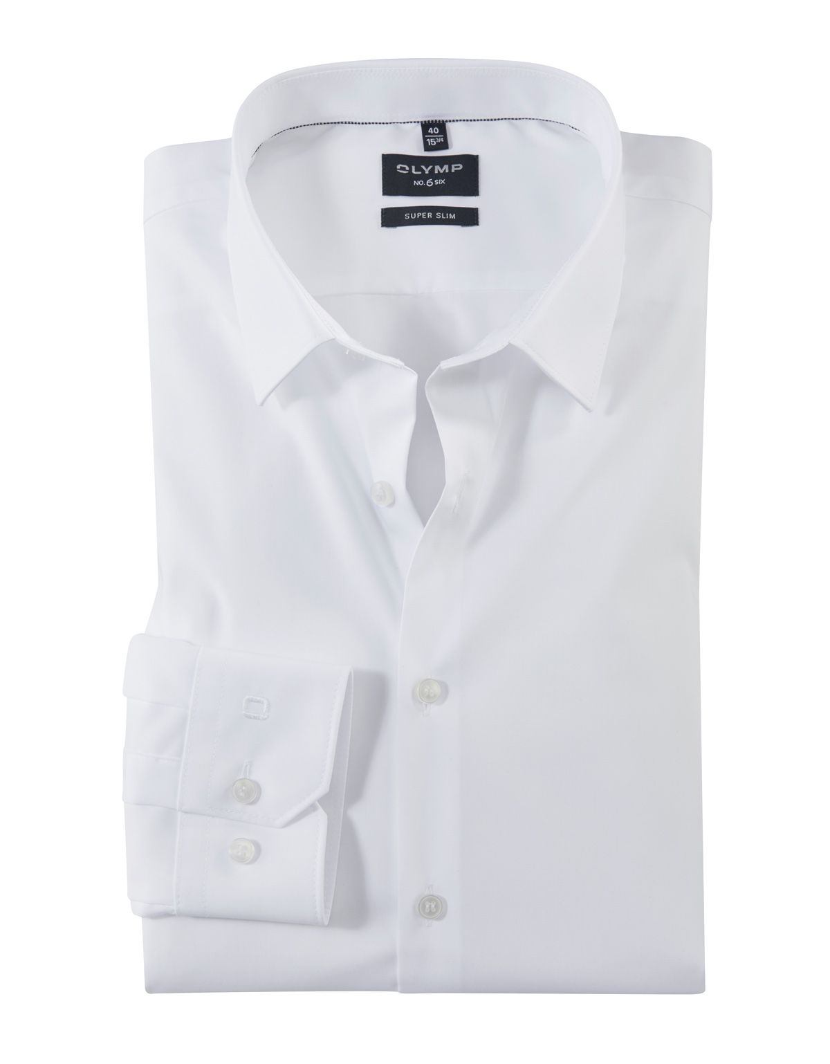 Сорочка мужская OLYMP №6 супер слим[БЕЛЫЙ]