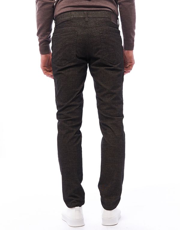 Брюки мужские тёплые коричневые Club Of Comfort, прямые | купить в интернет-магазине Olymp-Men