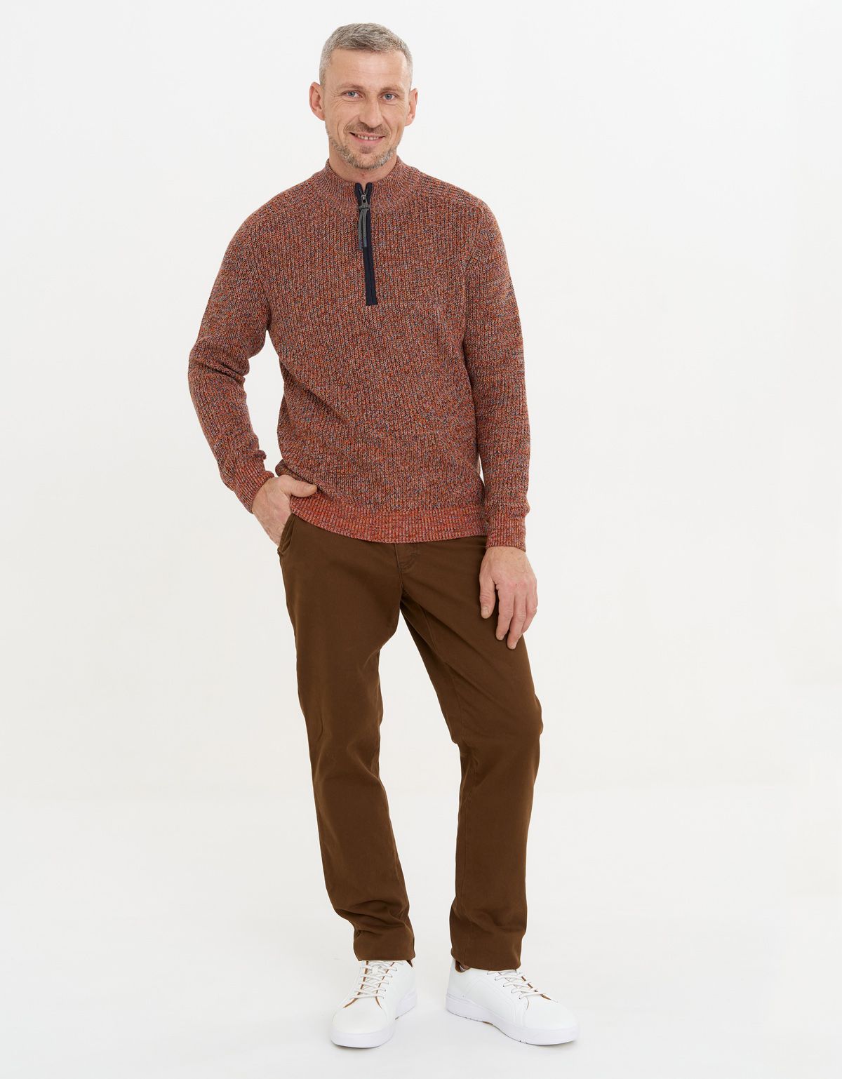 Брюки мужские коричневые хлопковые Club Of Comfort | купить в интернет-магазине Olymp-Men