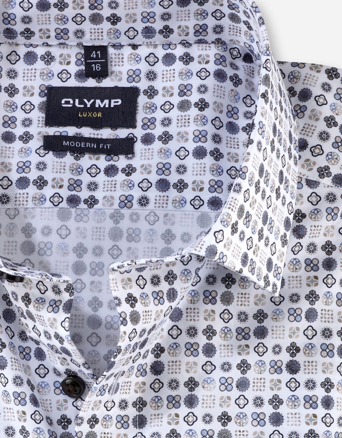 Рубашка мужская с рисунком OLYMP Luxor, modern fit | купить в интернет-магазине Olymp-Men