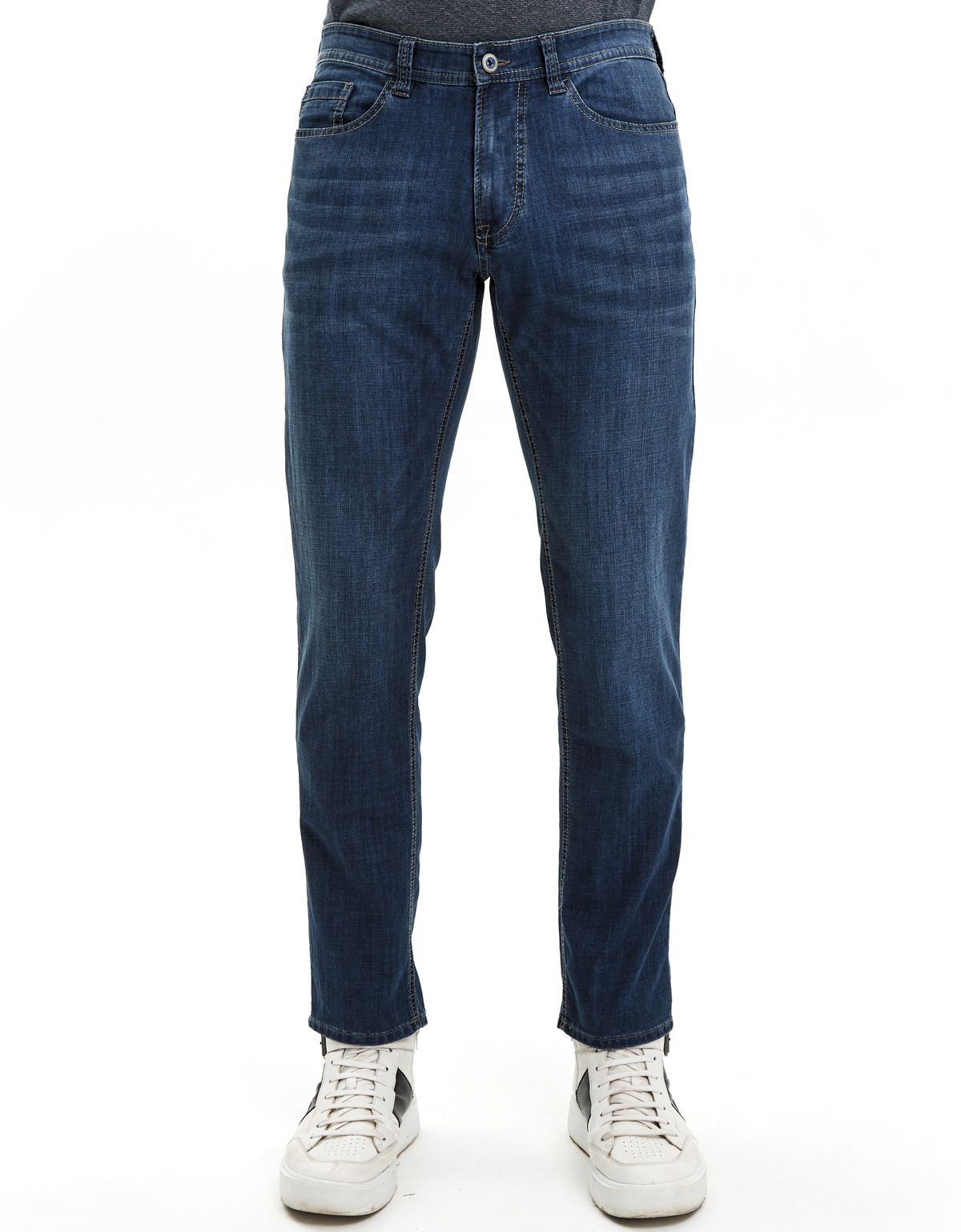 Джинсы синие мужские Hattric прямого кроя | купить в интернет-магазине Olymp-Men
