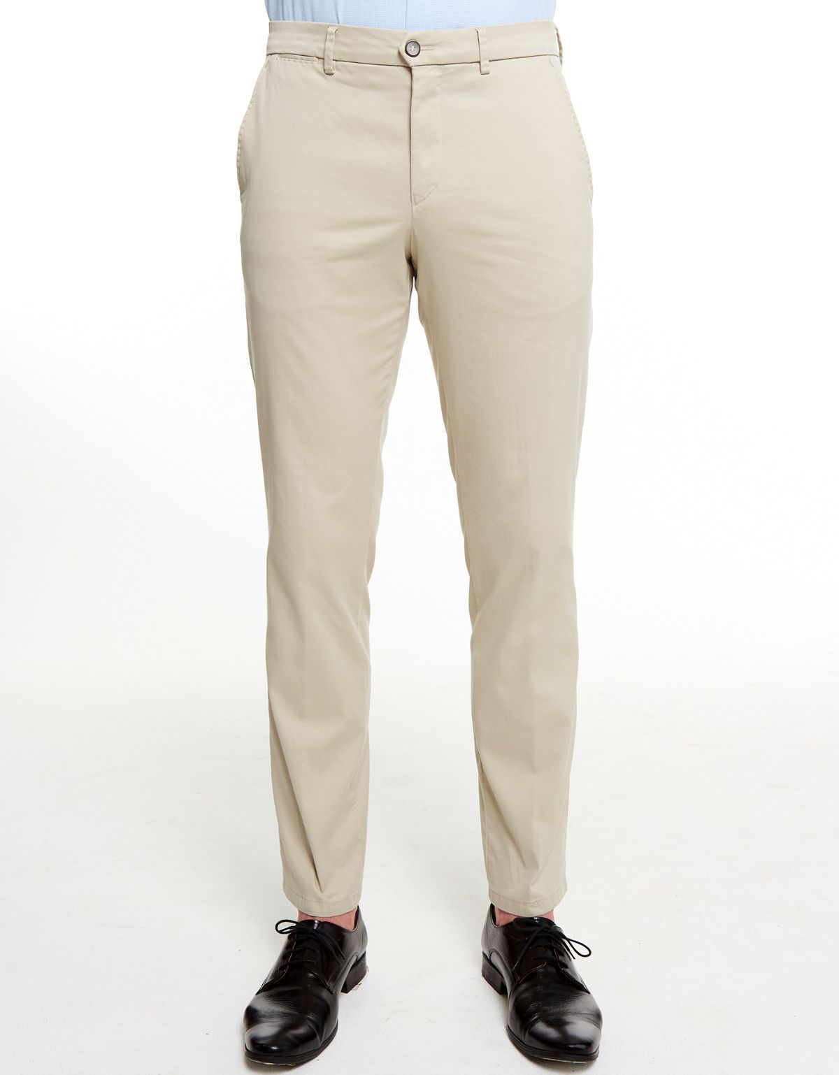 Брюки мужские w.Wegener бежевые из хлопка с шелком | купить в интернет-магазине Olymp-Men