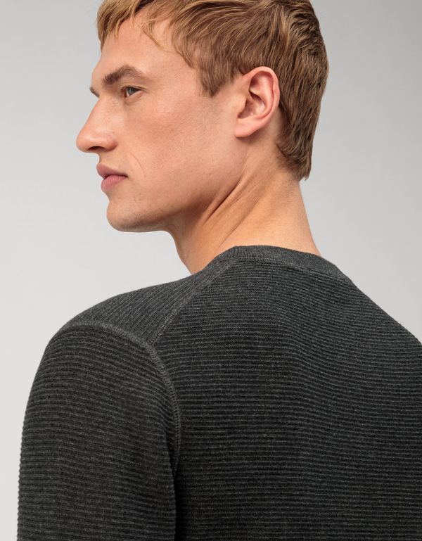 Джемпер мужской тёмно-серый, modern fit | интернет-магазин Olymp-Men