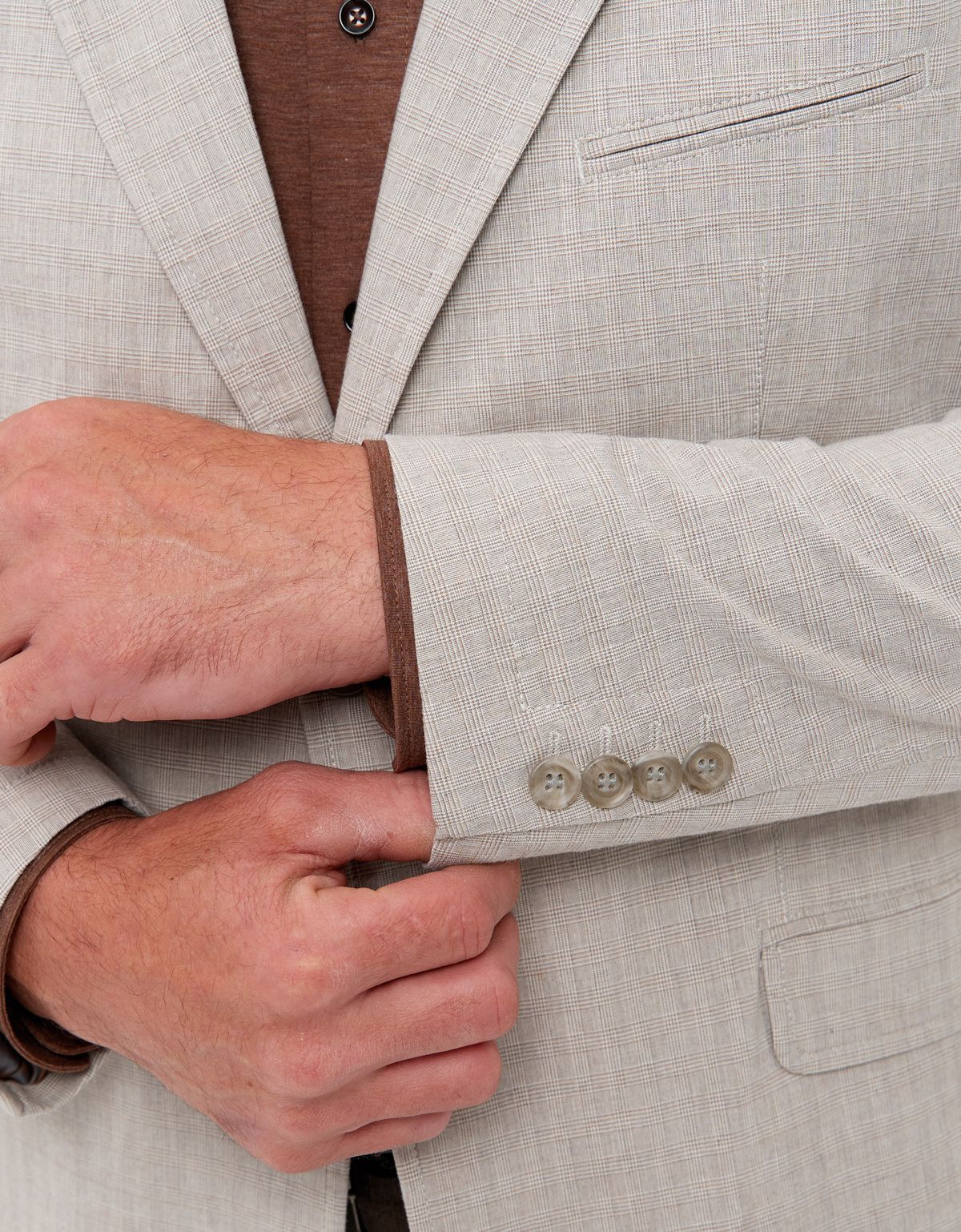 Мужской летний пиджак в клетку w.Wegener | купить в интернет-магазине Olymp-Men