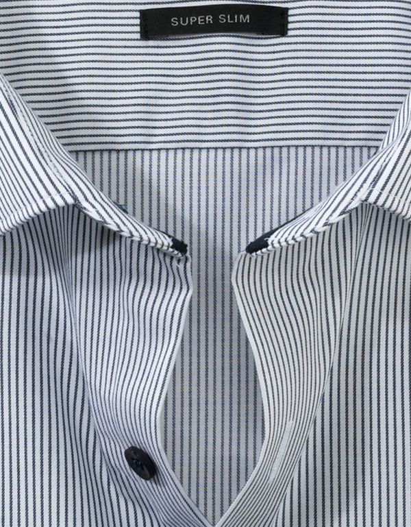 Рубашка мужская классическая в полоску OLYMP №6, супер слим | купить в интернет-магазине Olymp-Men