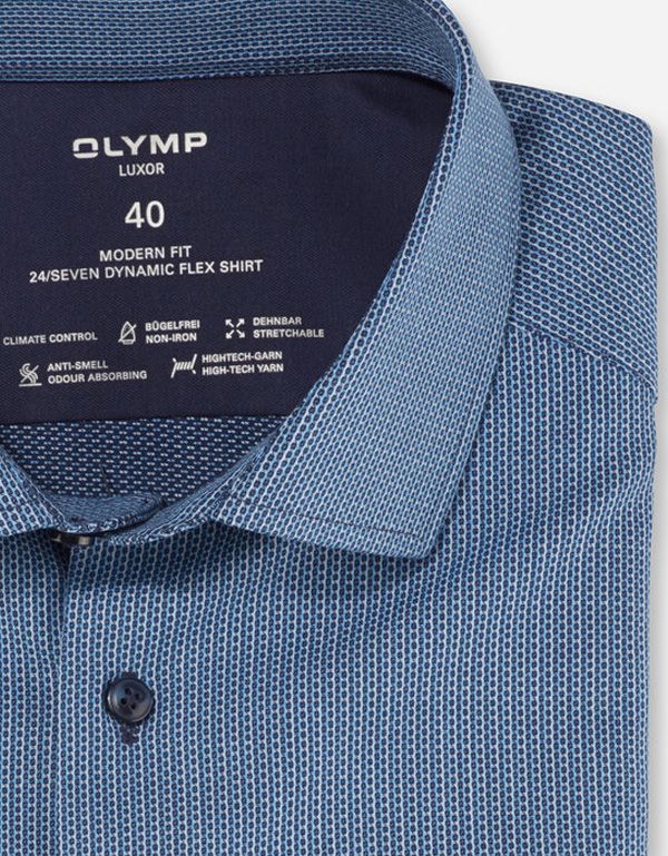 Рубашка мужская OLYMP Luxor 24/7 климат-контроль, modern fit | купить в интернет-магазине Olymp-Men