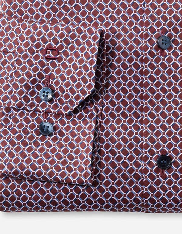 Сорочка мужская классическая с принтом OLYMP №6, супер слим | купить в интернет-магазине Olymp-Men