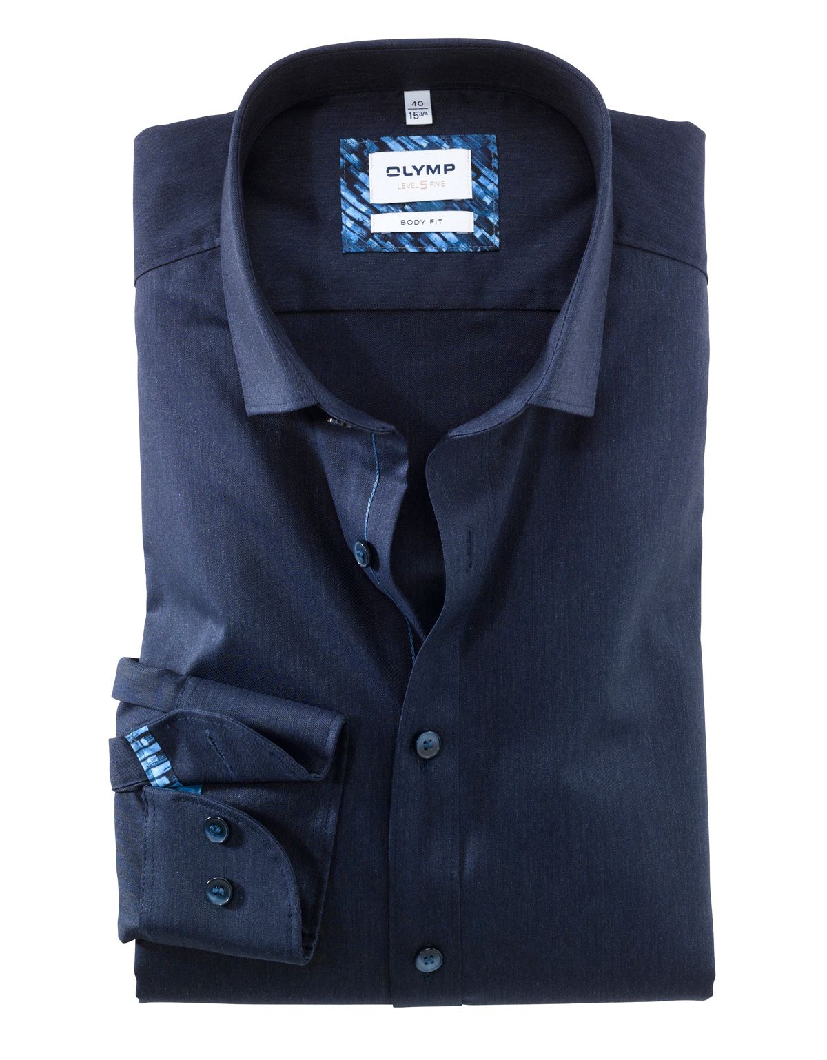 Рубашка классическая OLYMP длинный рукав, body fit | купить в интернет-магазине Olymp-Men