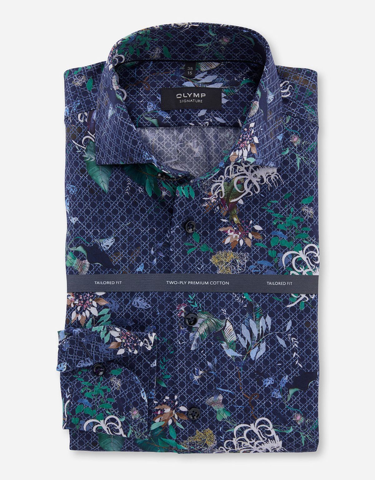 Рубашка мужская Signature с принтом