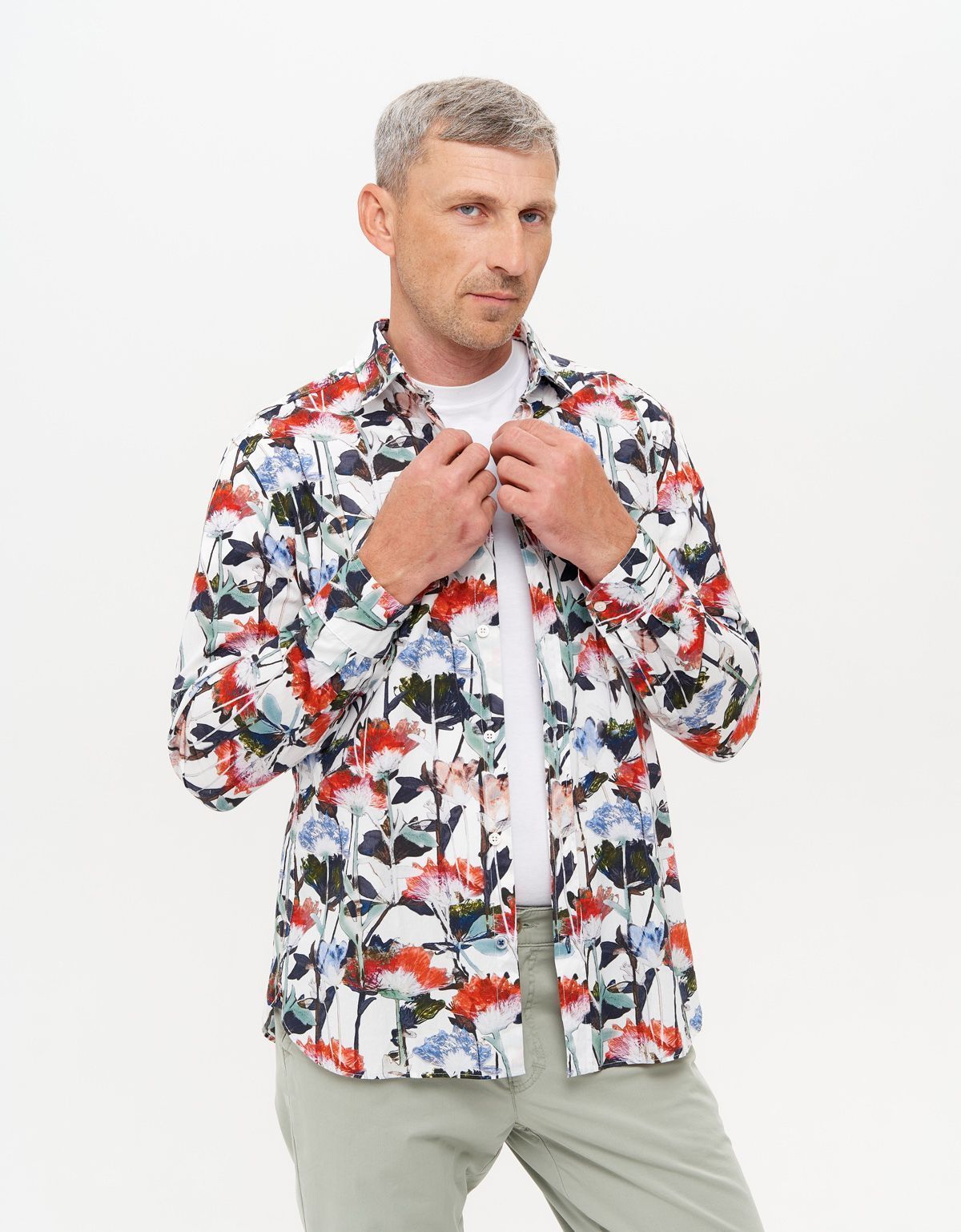 Рубашка мужская цветная OLYMP Casual | купить в интернет-магазине Olymp-Men