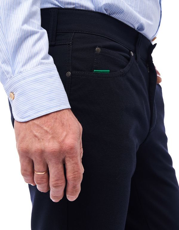 Брюки синие мужские трикотажные Club Of Comfort, прямые | купить в интернет-магазине Olymp-Men