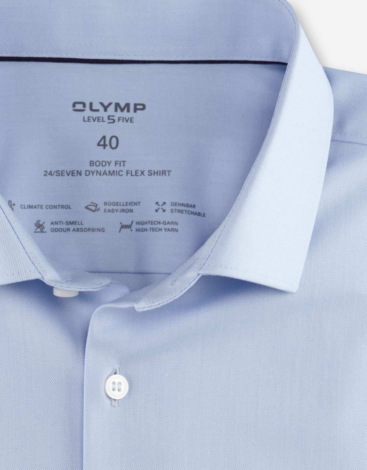 Рубашка мужская OLYMP Level Five, климат-контроль, body fit