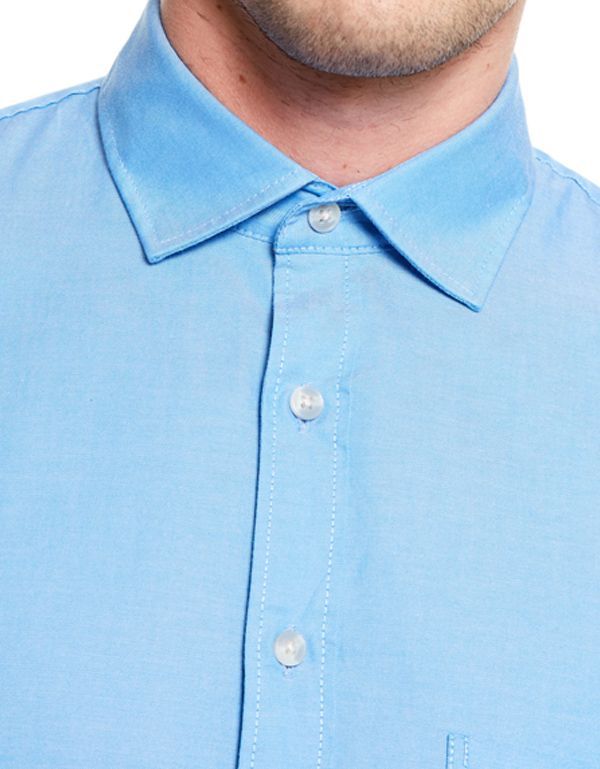 Рубашка мужская голубая OLYMP Casual, modern fit