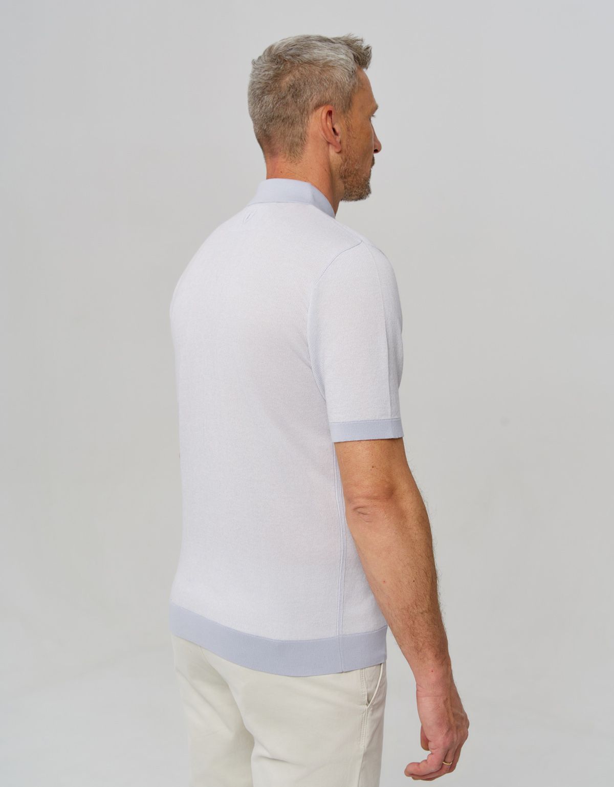 Поло голубое мужское на кнопках Gratude | купить в интернет-магазине Olymp-Men