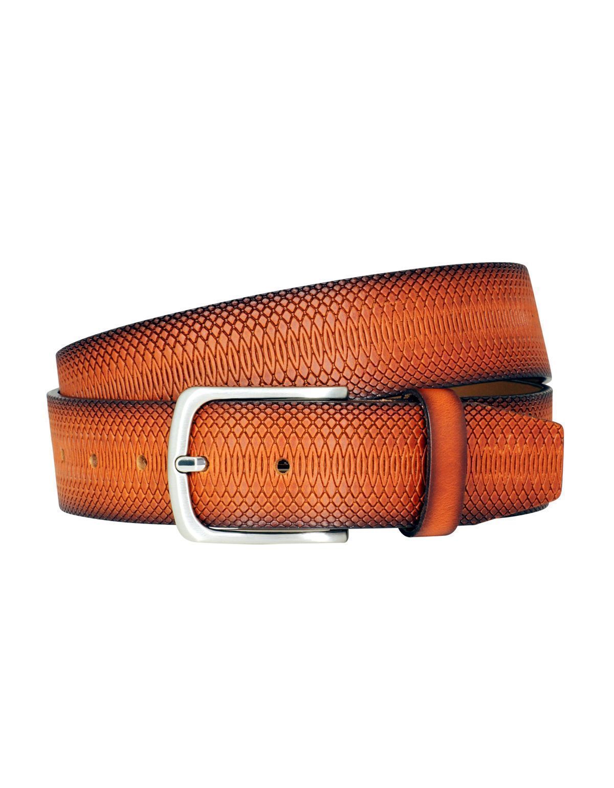 Ремень мужской Lindenmann с тиснением мужские | купить в интернет-магазине Olymp-Men