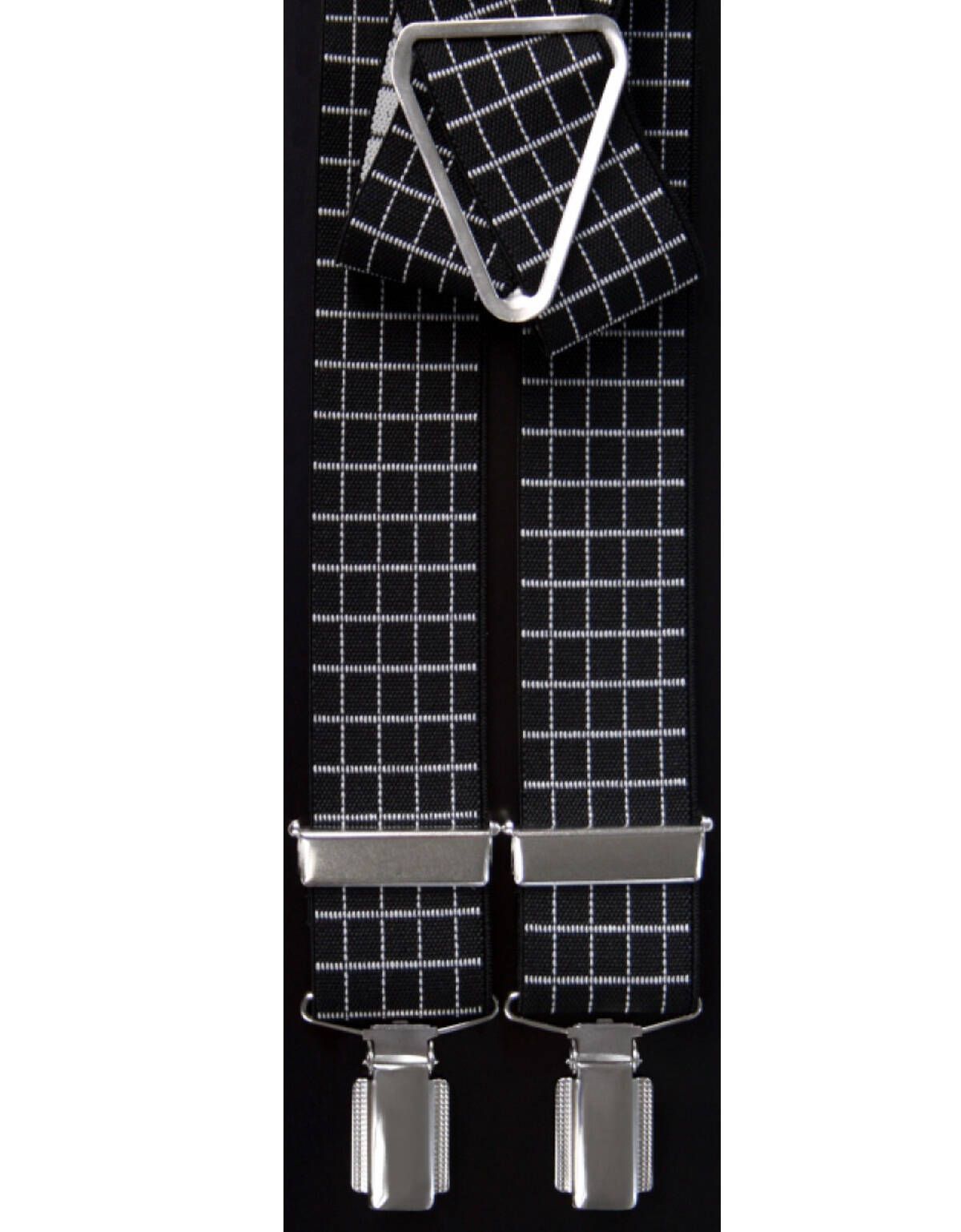 Подтяжки Lindenmann чёрные в белую клетку | купить в интернет-магазине Olymp-Men