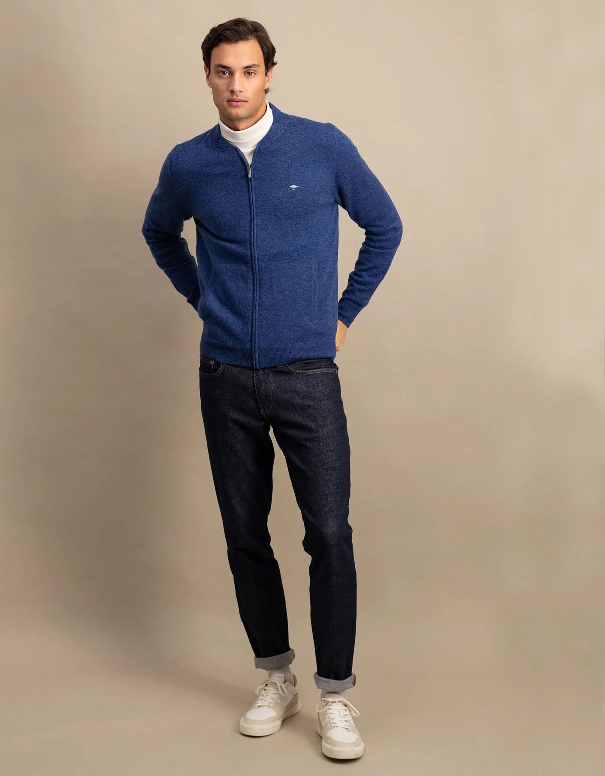 Кардиган шерстяной на молнии Fynch-Hatton | купить в интернет-магазине Olymp-Men