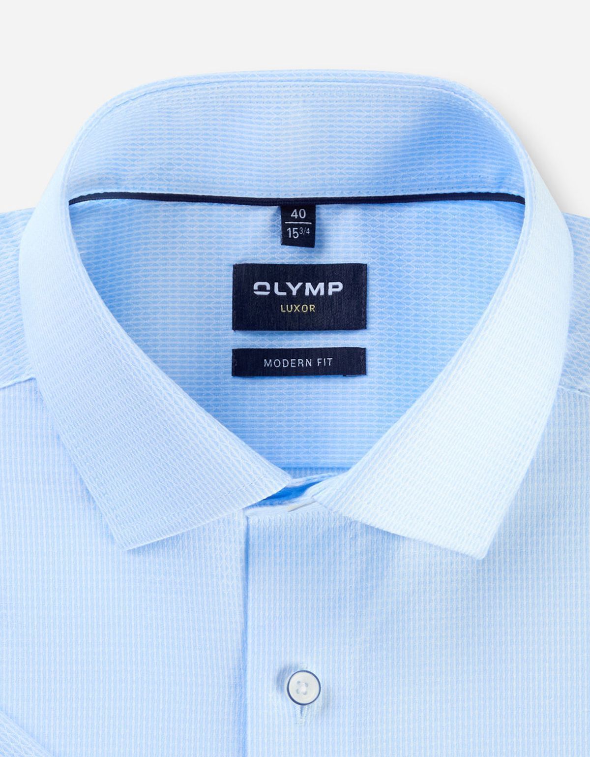 Рубашка голубая классическая Olymp, modern fit