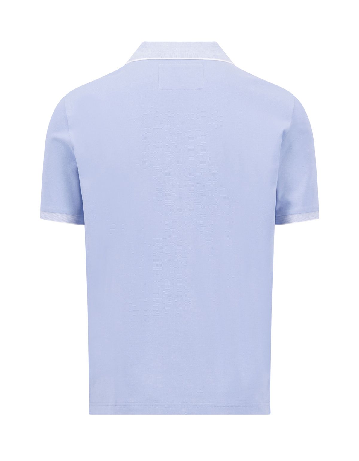 Поло мужское голубое с полосой на воротнике Fynch-Hatton | купить в интернет-магазине Olymp-Men