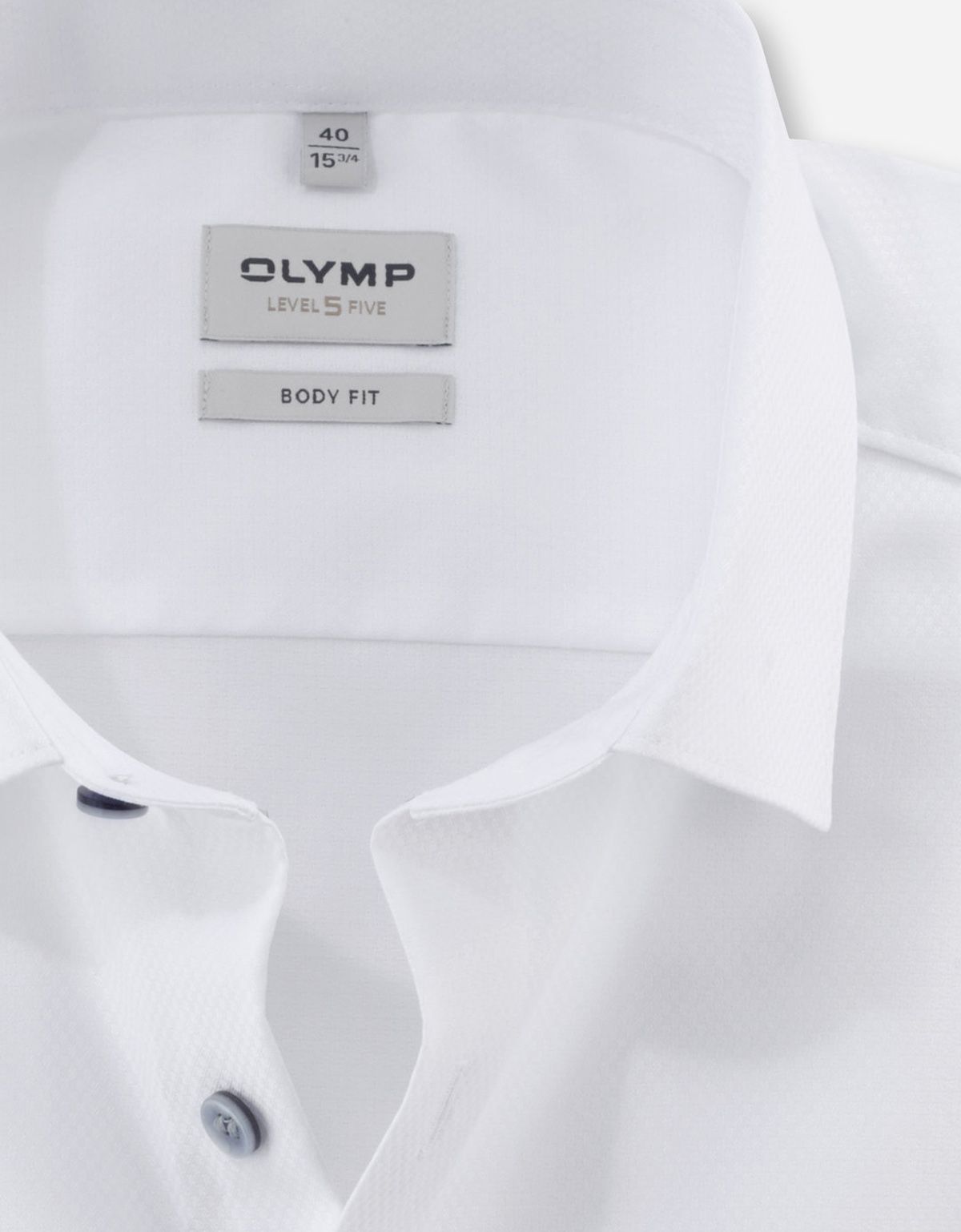 Сорочка белая мужская приталенная OLYMP, фактурная | купить в интернет-магазине Olymp-Men