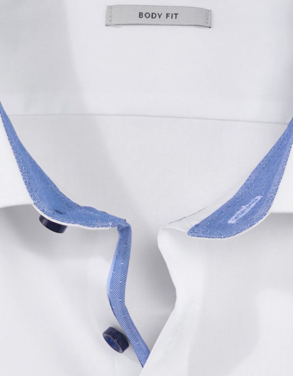 Сорочка белая мужская классическая OLYMP Level Five, body fit