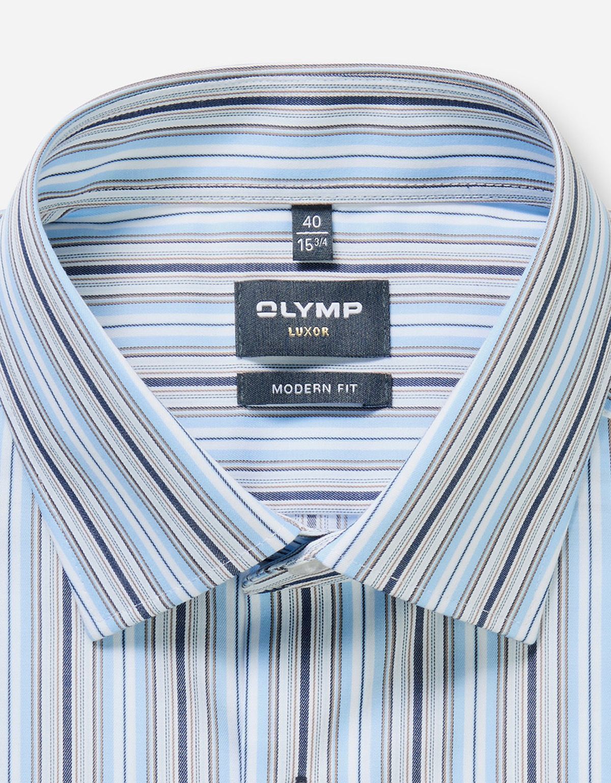 Рубашка мужская в полоску OLYMP Luxor полуприлегающая | купить в интернет-магазине Olymp-Men
