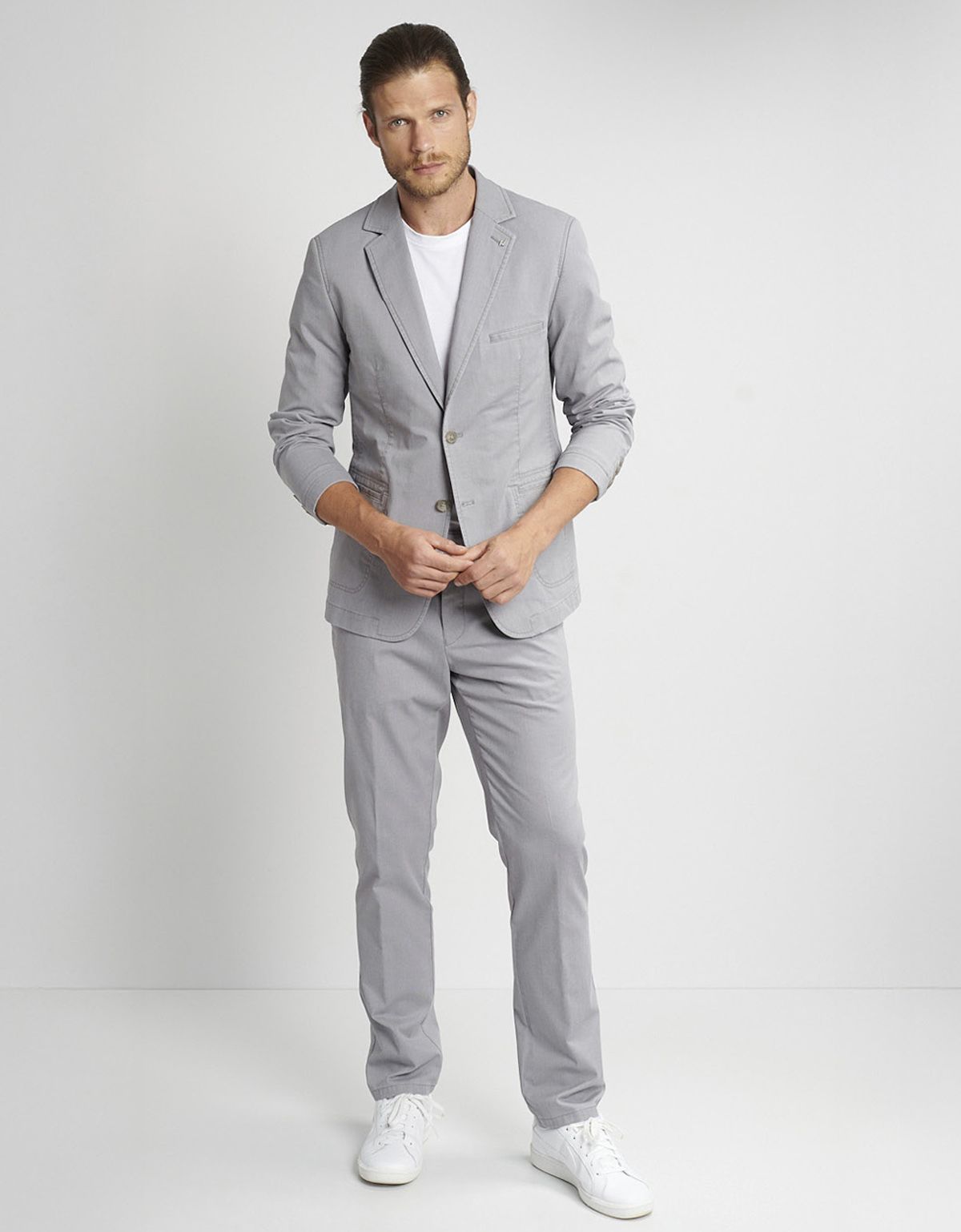 Пиджак серый мужской хлопковый w.Wegener | купить в интернет-магазине Olymp-Men