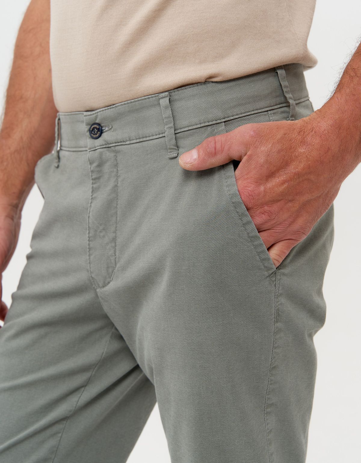 Брюки чинос зелёные мужские Club of Comfort хлопковые | купить в интернет-магазине Olymp-Men