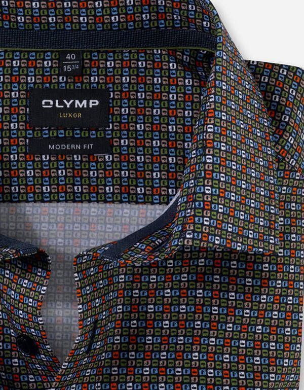 Рубашка мужская с принтом OLYMP Luxor, modern fit | купить в интернет-магазине Olymp-Men