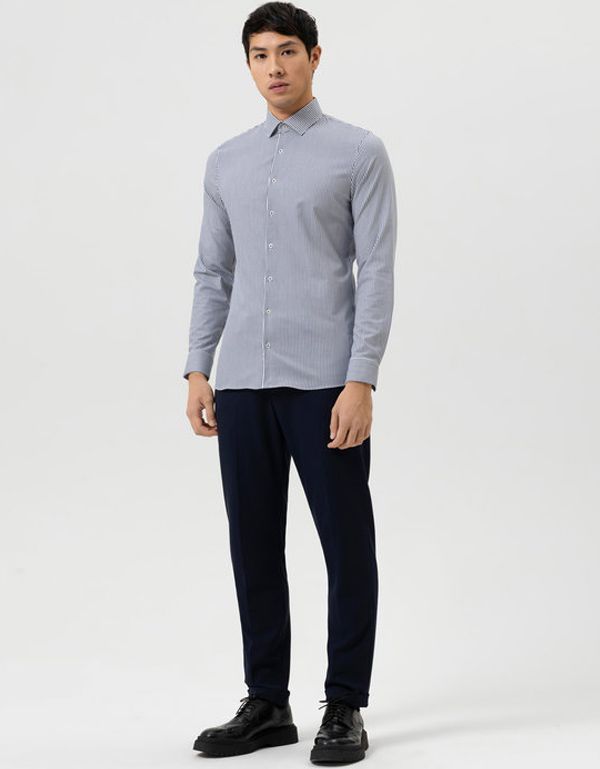 Рубашка мужская OLYMP 24/7 в полоску, супер слим, артикул 07526418