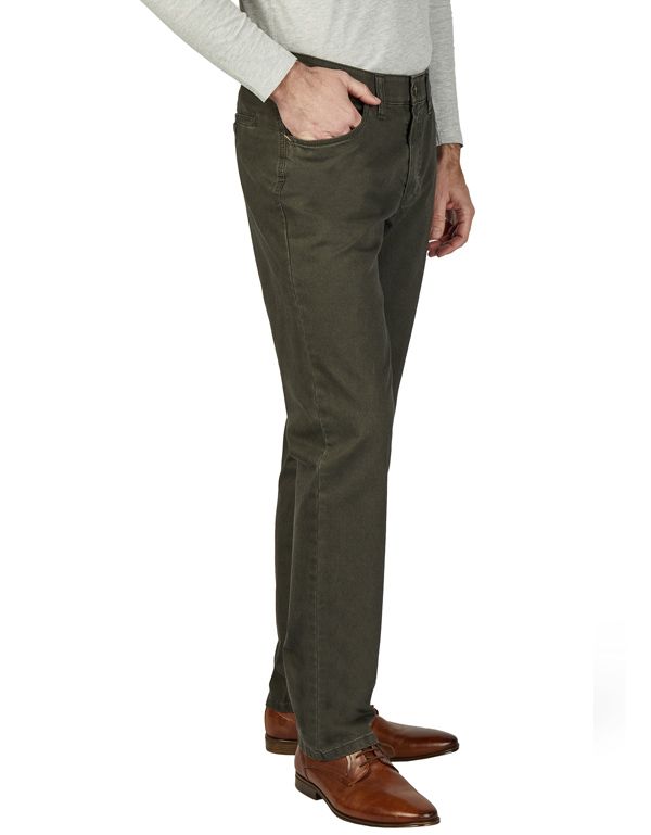 Брюки мужские зеленые Club Of Comfort, 5 карманов, прямые, мод.Marvin | купить в интернет-магазине Olymp-Men