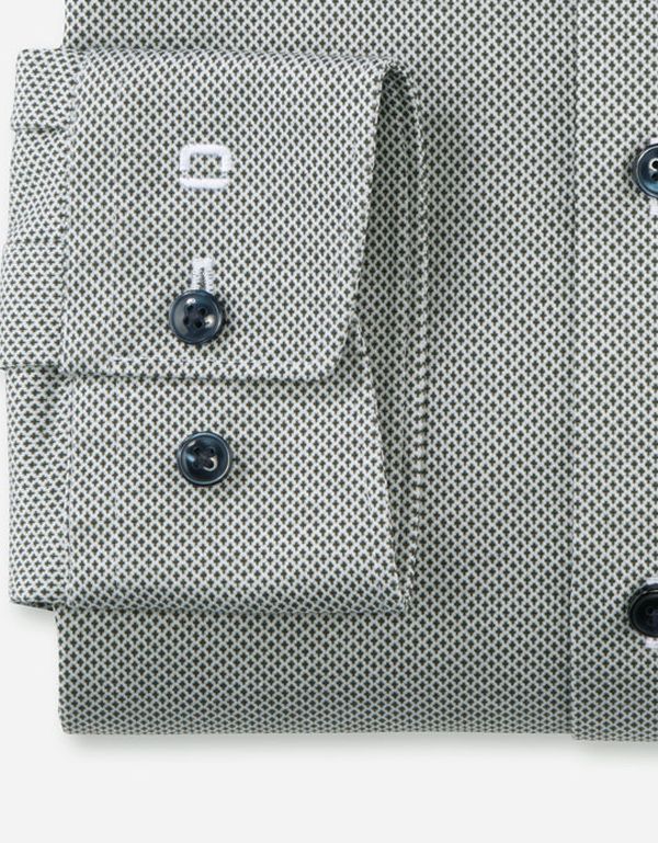 Рубашка трикотажная с пуговицами на воротнике OLYMP Luxor 24/7, modern fit | купить в интернет-магазине Olymp-Men