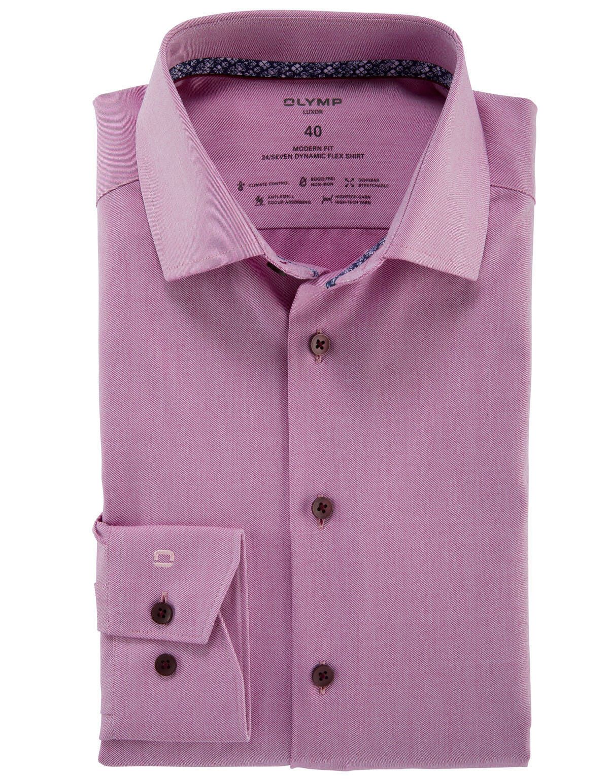 Рубашка мужская OLYMP Luxor 24/7, modern fit[Розовый]