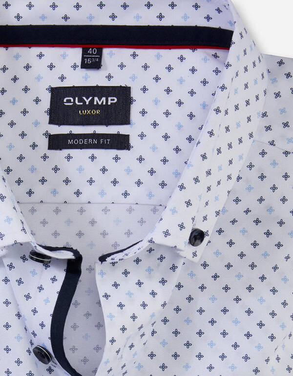 Рубашка мужская Olymp, modern fit, рост до 176 | купить в интернет-магазине Olymp-Men