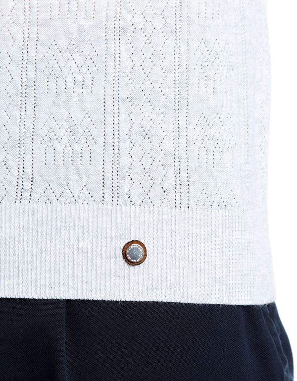 Поло мужское серое на молнии Gratude | купить в интернет-магазине Olymp-Men