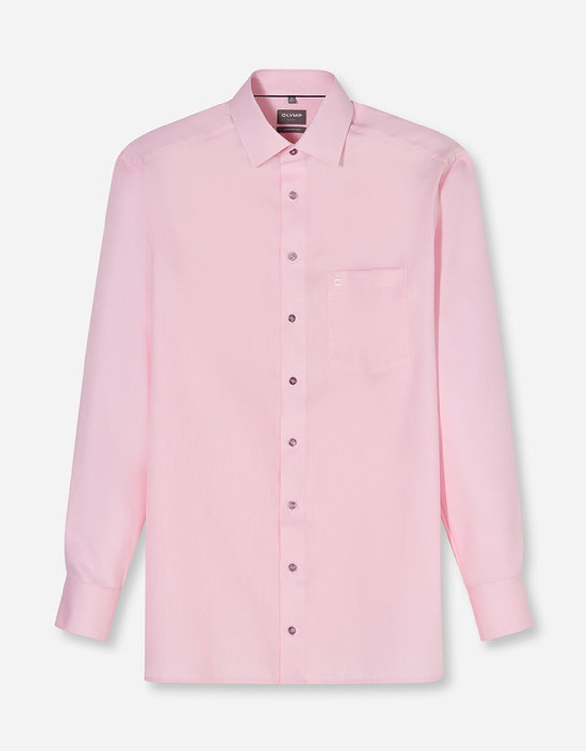 Рубашка розовая OLYMP Luxor, прямой крой на высокий рост | купить в интернет-магазине Olymp-Men