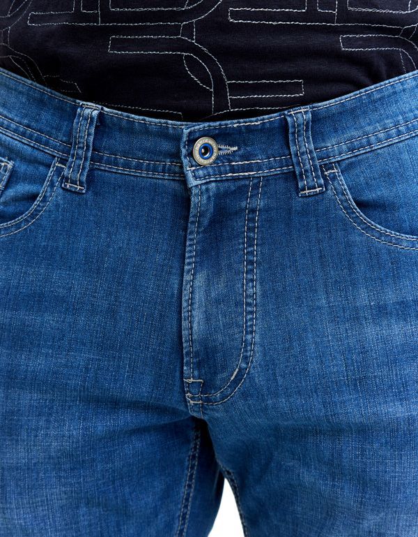 Джинсы голубые мужские Hattric прямого кроя | купить в интернет-магазине Olymp-Men