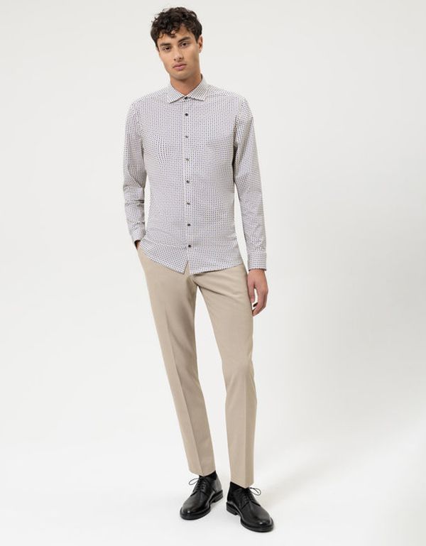 Рубашка трикотажная с рисунком OLYMP 24/7, body fit | купить в интернет-магазине Olymp-Men