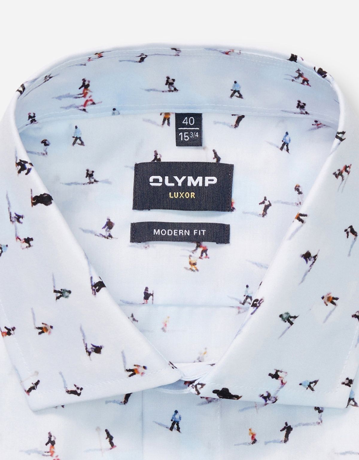 Рубашка с дизайнерским принтом OLYMP Luxor, modern fit | купить в интернет-магазине Olymp-Men