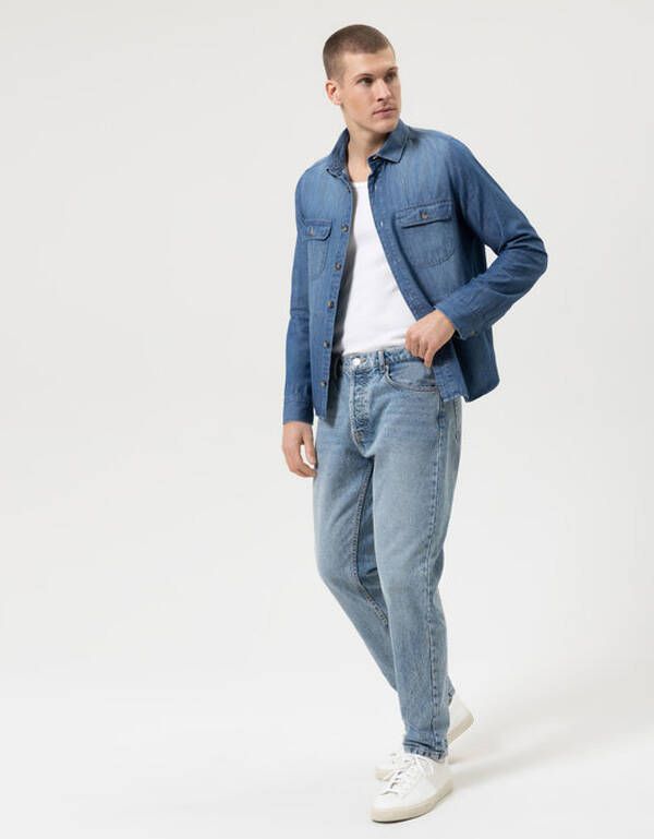 Рубашка джинсовая мужская overshirt OLYMP Casual | купить в интернет-магазине Olymp-Men