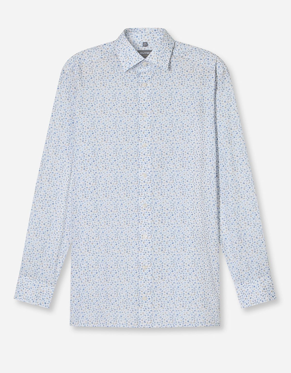 Рубашка мужская с мелким рисунком OLYMP Luxor, прямой крой | купить в интернет-магазине Olymp-Men
