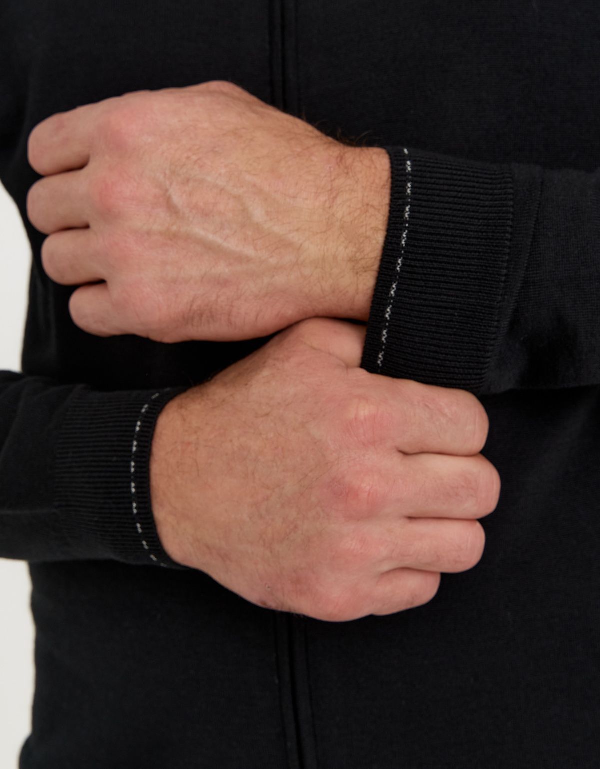 Кардиган чёрный мужской Gratude на молнии | купить в интернет-магазине Olymp-Men