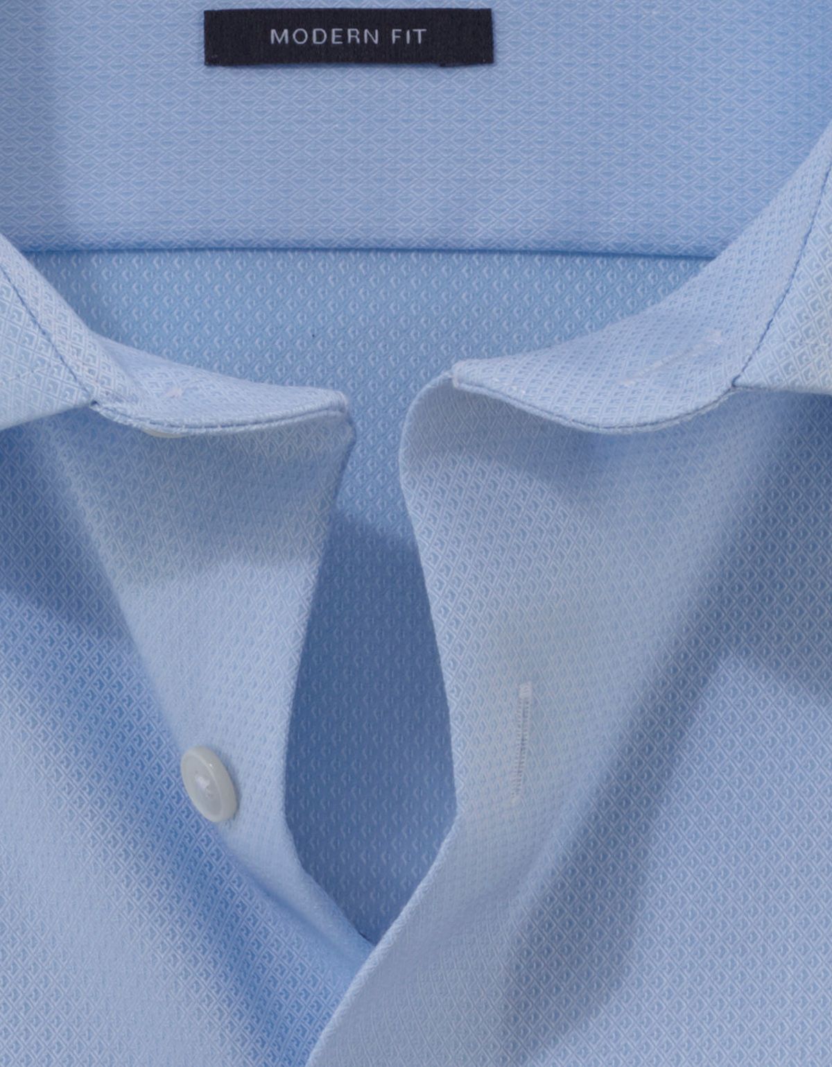 Сорочка мужская голубая OLYMP Luxor, modern fit, фактурная ткань | купить в интернет-магазине Olymp-Men