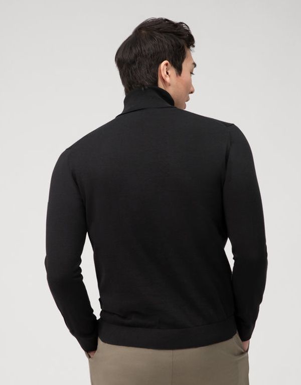 Водолазка мужская чёрная OLYMP из хлопка | купить в интернет-магазине Olymp-Men