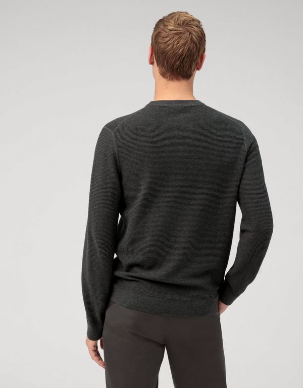 Джемпер мужской тёмно-серый, modern fit | интернет-магазин Olymp-Men