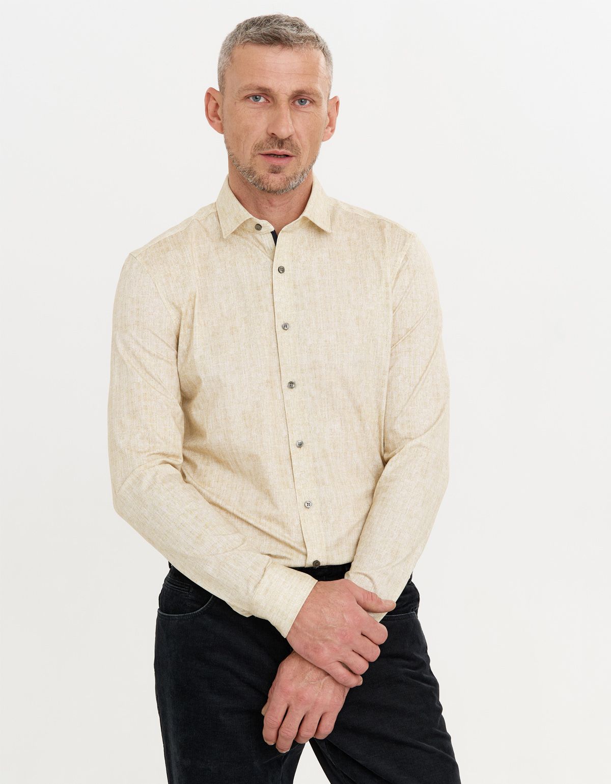 Рубашка мужская трикотажная OLYMP 24/7, body fit | купить в интернет-магазине Olymp-Men