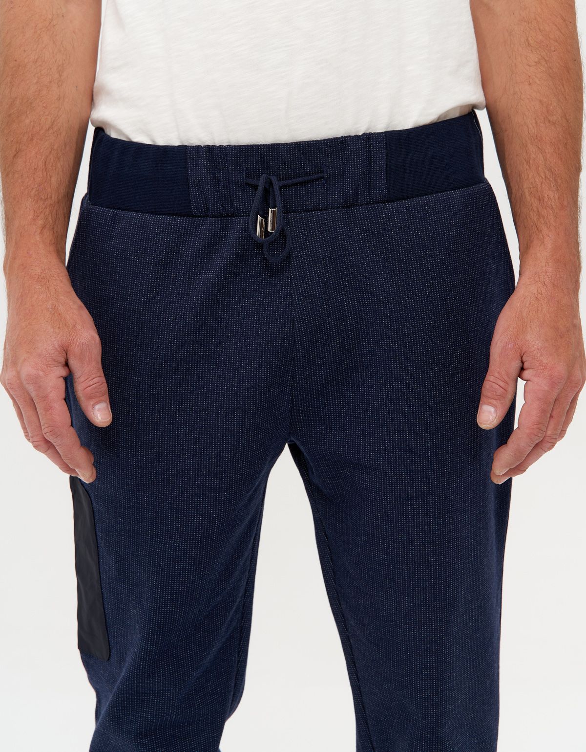 Брюки спортивные синие мужские Gratude с карманом на молнии | купить в интернет-магазине Olymp-Men