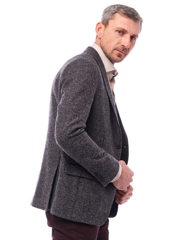 Пиджак мужской в клетку Roy Robson приталенный, шерсть с альпаком | купить в интернет-магазине Olymp-Men