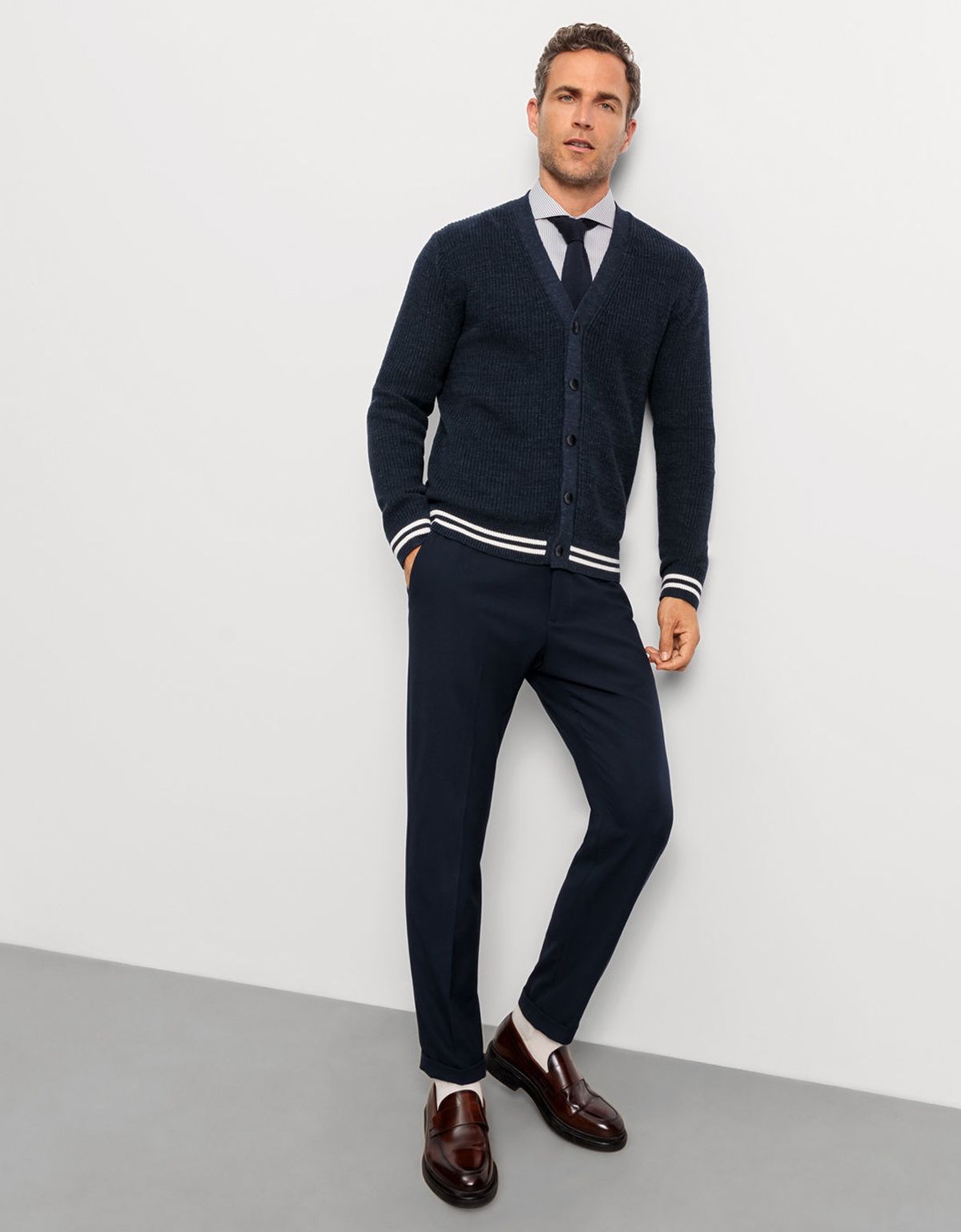 Кардиган мужской OLYMP на пуговицах хлопковый | купить в интернет-магазине Olymp-Men